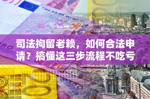 济南司法拘留老赖，如何合法申请？搞懂这三步流程不吃亏！