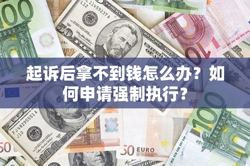 济南起诉后拿不到钱怎么办？如何申请强制执行？