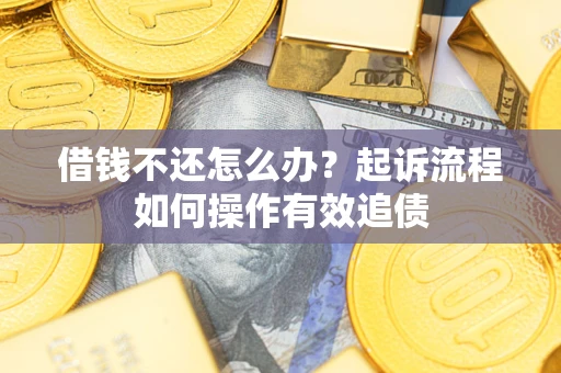 济南借钱不还怎么办？起诉流程如何操作有效追债