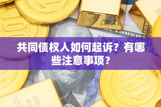 济南共同债权人如何起诉？有哪些注意事项？